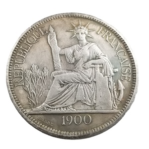1900 Francia Indocina Francese Piastre - Copia della Moneta - Product Image 1