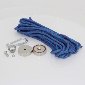 Kit de <span class=keywords><strong>pêche</strong></span> en néodyme Double face 1225lb, bloc magnétique avec fermoir <span class=keywords><strong>à</strong></span> crochet et corde de 98 pieds, Super robuste - Product Image 3