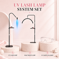 Lampe de sol LED OEM demi-lune 40W à intensité variable pour soins du visage, extensions de cils et sourcils, et traitements en salon de beauté