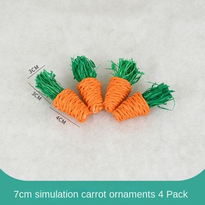 Décorations de fête de Pâques DIY très populaires, nouveauté, ornements en forme de carotte en paille et mousse, prix d'usine avec avantages de sécurité - Product Image 6