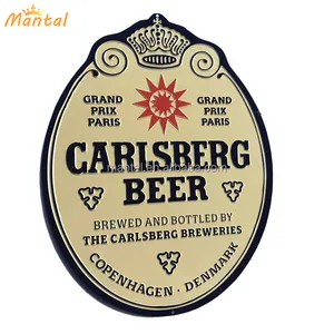 Customized Vintage Oval Metal Signs For Decoration