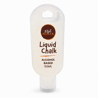 Craie liquide transparente pour la gym, flacon de 50 ml, carbonate de magnésium, durable, pour l'exercice physique, absorbe la transpiration, antidérapante, couleur personnalisée