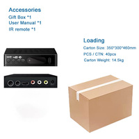 Mini Decodificador DVBT2/DVB-T2 H264 Full HD 1080p con WiFi para África, Europa y Asia