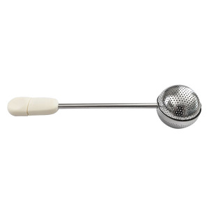 UJ-TI118 Boule à thé créative en acier inoxydable avec poignée rotative, infuseur à thé rond - Product Image 1