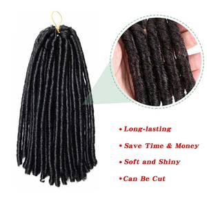 Thẳng Faux Locs <span class=keywords><strong>Crochet</strong></span> <span class=keywords><strong>Twist</strong></span> Tóc Bện Tổng Hợp Phần Mở Rộng Tóc Giả Locs Bện Tóc Afro Kinky Mềm <span class=keywords><strong>Dread</strong></span> Dreadlocks - Product Image 3