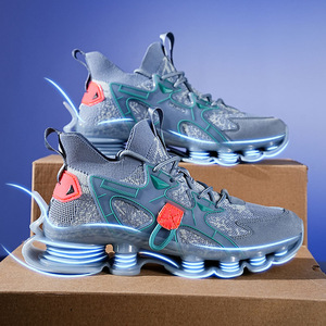 Chaussures de sport légères pour hommes, printemps-automne, avec empeigne en mesh, semelle intermédiaire en EVA, amorti et semelle extérieure en caoutchouc antidérapante - Product Image 5