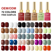 Vernis à ongles rouge en gros avec logo personnalisé, vente chaude, OEM, marque privée, vernis gel UV soak-off pour manucure