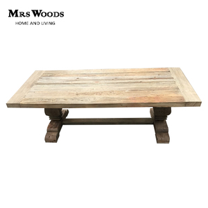 Table basse en bois massif rustique vintage de style farmhouse pour salon MRS WOODS - Product Image 3