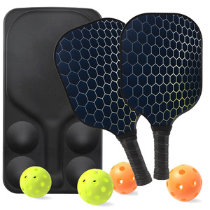 Juego de raquetas de Pickleball, 2 palas, 4 pelotas, bolsa de malla, agarre antideslizante, equipo deportivo para exteriores - Product Image 3