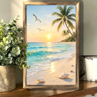 Décoration murale en bois Art Déco artisanale haut de gamme, impression UV personnalisée avec cadre durable, cadeau de mariage, de Noël ou de fête