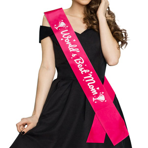 Feliz Día de la Madre, la Mejor Mamá del Mundo, Banda Colorida para Revelación de Género de Bebé, Artículos para Fiestas, Bandas para Futura Mamá, Regalo para el Día de la Madre - Product Image 5