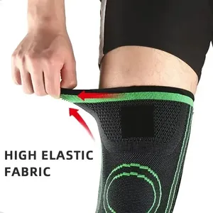 Rodillera Ajustable de Compresión con Cierre de Gancho y Bucle para Protección en Baloncesto, Unisex, Deportiva - Product Image 4