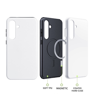 <span class=keywords><strong>Coque</strong></span> <span class=keywords><strong>de</strong></span> téléphone magnétique 2 en 1 3D à sublimation vierge pour transfert thermique, impression <span class=keywords><strong>photo</strong></span> personnalisée, <span class=keywords><strong>coque</strong></span> magnétique pour Huawei/Xiaomi/VIVO/OPPO - Product Image 1