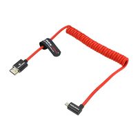 Cables Alvin en ángulo recto Micro USB a Micro USB 8K 60Hz/4K 120Hz trenzados en espiral para cámara y monitor Serie A7