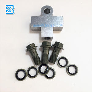 אופנוע טרקטורונים הידראולי בלם קו צינור אלומיניום שלוש 3 דרך טי מחבר משותף הולם ערכות - Product Image 5