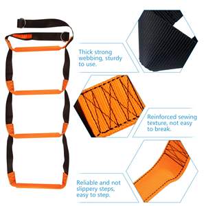 Tissu en polyester d'échelle de corde de bateau pliant portable avec boucle en métal pour kayaks <span class=keywords><strong>jet</strong></span> skis canoës Yachts de sport - Product Image 2