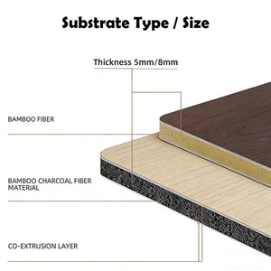 Lámina de Chapa de Madera de Bambú con Carbón Vegetal Personalizable en Tamaño y Textura / Panel y Tablero de Fibra de Carbono Cristalino para Paredes Interiores - Product Image 6