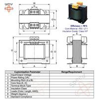 Ei5730 60W 1000W 2000va 24 32 voltios 12V 240V 220V a 380V 1500V 360V Led árbol de Navidad luz transformador de baja frecuencia