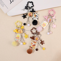 Porte-clés détachable en PVC 3D Sanrio personnalisé, pendentif pour sac à dos pour femmes, chaîne de téléphone portable, bandoulière réglable, 10 cm, multicolore