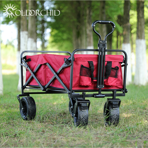 Carrito de Jardín Plegable Oxford para Exteriores, Carrito de Camping con Ruedas Todoterreno, Resistente y Portátil - Product Image 3
