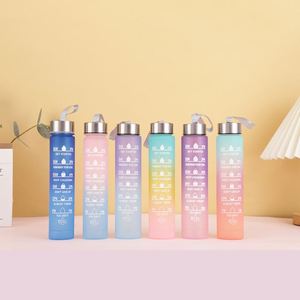 Hot Sales Bpa Free <b>Plastic</b> Frosted H2O Water <b>Bottle</b> a <b>Small</b> Water <b>Bottle</b> That Fits in a Backpack and Is Easy to Carry Outside - Product Image 1
