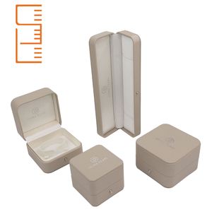 Ecológico Pu especial papel pulsera colgante anillo bolsa pequeña joyería Rosa joyero embalaje - Product Image 2