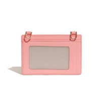 # Dompet Selempang Mewah RFID Custom PA0120, Dompet Kartu, Sarung Bahu, Kulit PU Vegan, Dompet Minimalis dengan Tali Bahu