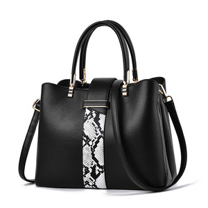 Fashion <b>Patchwork</b> Women Shoulder <b>Bag</b> Ladies PU Leather Crossbody <b>Bag</b> Messenger Handbag Buckets Large Capacity Woman Totes - Product Image 3