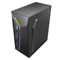 Casing Komputer & Tower Lovingcool Langsung dari Pabrik, Casing PC Desktop ATX, Casing Komputer Gaming, Mendukung Kipas RGB 120mm