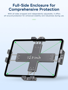 Support pour tablette FANAUE en alliage d'aluminium, pour bureau/<span class=keywords><strong>lit</strong></span>, avec fixation à bouton rotatif, pour <span class=keywords><strong>iPad</strong></span> de 5,5 à 12,9 pouces - Product Image 3