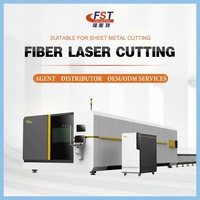 Machine de découpe laser à fibre industrielle 1500W 3000W 6000W 12000W 3015 pour métal, avec table d'échange intégrée