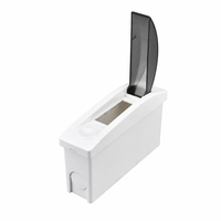 Boîtier de distribution IP65 1 voie en plastique ABS PC, couvercle gris-bleu, boîtier de jonction, taille personnalisable