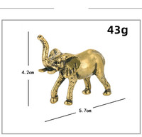 Petites Statues d'éléphants, Stature Antique, Statue d'animal, décoration en laiton, personnalisation