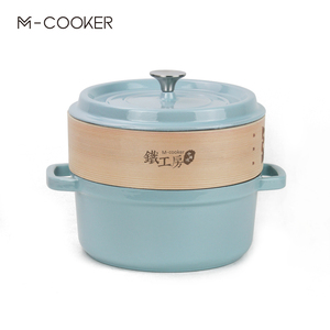 M-<span class=keywords><strong>COOKER</strong></span> 2024 cổ điển sang trọng men gang đôi tai xử lý súp soong nồi đỏ không dính khí/cảm ứng đã sẵn sàng - Product Image 2