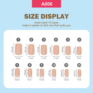 Juego de 288 Uñas Postizas de Color Sólido Brillante, 12 Colores, en Caja, Uñas Artificiales para Salón, Uñas a Presión - Product Image 3