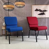Chaises d'église en tissu et métal au design moderne, nouveau style empilable, mobilier de théâtre pour écoles et hôpitaux