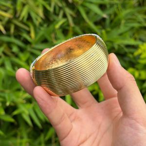 Brazalete de Aleación con Baño de Oro y Diamantes de Imitación, Joyería Geométrica para Fiesta - Product Image 3