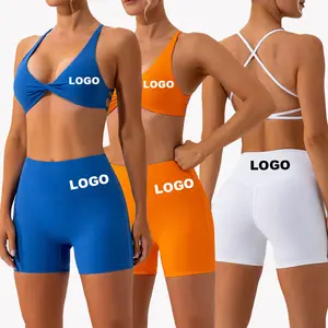 Onjunto-Camiseta de manga corta para mujer, ropa de calle deportiva, de diferentes colores