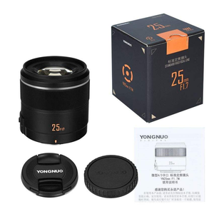 YONGNUO YN25mm STM ออโต้แมนนวลโฟกัสมาโคร 0.2 ม. 6 กลุ่ม 7 เลนส์ สำหรับเมาท์ M4/3 สำหรับพานาโซนิคสำหรับโอลิมปัส 25 มม.F1.7 เลนส์ - Product Image 4