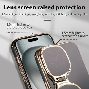 Para <span class=keywords><strong>Apple</strong></span> 15promax funda de teléfono cubierta completa nuevas gafas de sol personalizadas a prueba de polvo Protector de lente película <span class=keywords><strong>bolsa</strong></span> de soporte móvil - Product Image 5