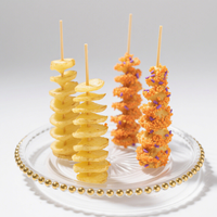 Offre Spéciale : Snack en spirale de pommes de terre pré-frites surgelées pour enfants, semi-finies en sachet
