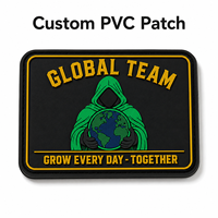 Patch PVC transparent personnalisé, logo de camion 3D en relief, badge en caoutchouc pour vêtements de travail, uniformes et sacs de livraison logistique