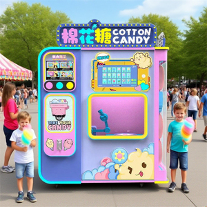 Máquina expendedora automática de algodón de azúcar para niños, máquina de algodón de azúcar hilado de malvavisco, robot comercial, precio - Product Image 1
