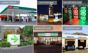 Letrero Luminoso LED para Gasolinera, Letrero Publicitario Personalizado con Logotipo LED, Señalización Digital de Precios - Product Image 2