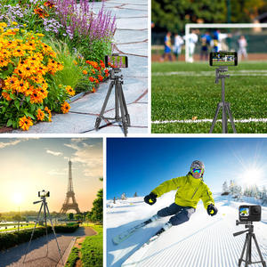 <span class=keywords><strong>Trépied</strong></span> pour <span class=keywords><strong>Smartphone</strong></span> Mini <span class=keywords><strong>Trépied</strong></span> avec Sac de Transport et Support de Téléphone <span class=keywords><strong>Grand</strong></span> Stock Léger Aluminium Noir - Product Image 5