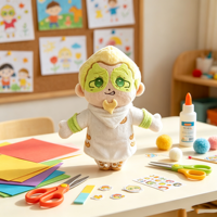 Poupée en peluche Kpop personnalisée de 20 cm, visage 3D, dessin animé, anime, jouet Stray Kids, star Kpop personnalisée pour collection de fans