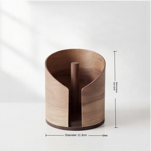 Porte-mouchoirs multifonction en bois, organiseur de <span class=keywords><strong>papier</strong></span> toilette, rangement de luxe pour salle de bain, bureau, salon, bureau - Product Image 3