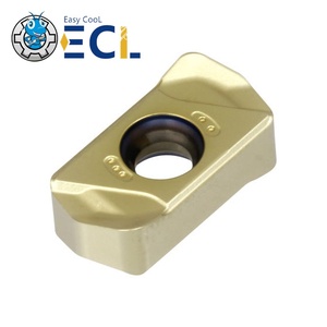 Plaquette de fraisage à chanfreiner Easy Cool XCET trapézoïdale en carbure de tungstène revêtue d'étain pour outil de tournage CNC - Product Image 1