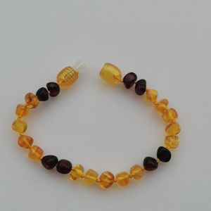 <span class=keywords><strong>Collar</strong></span> y Pulsera de Cuentas de Ámbar Natural al por Mayor para Bebé - Product Image 3