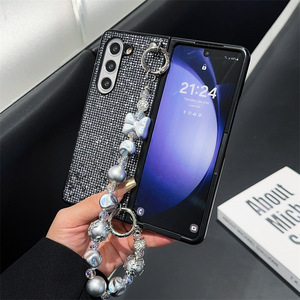 Étui de téléphone portable de luxe <span class=keywords><strong>avec</strong></span> paillettes et <span class=keywords><strong>chaîne</strong></span> pour <span class=keywords><strong>Samsung</strong></span> Galaxy Z Flod6 Flod5 Flod4 Flod3 Flod2, <span class=keywords><strong>coque</strong></span> de protection en gros - Product Image 6